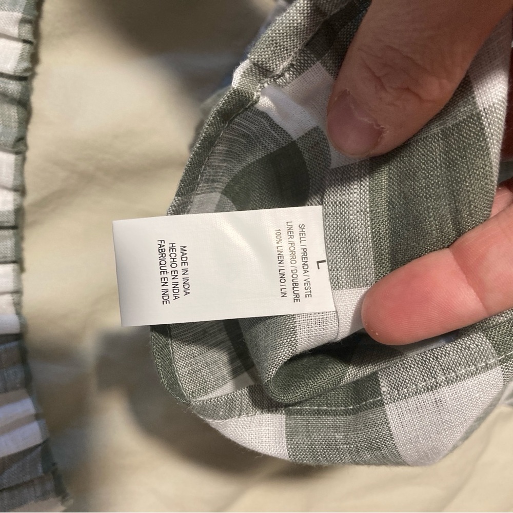 Vitamin A Tallows Crop & Short Green Checkered Set - Picture 6 of 7